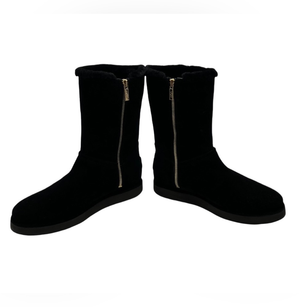 Women’s classic short black Boulevard faux fur lined boots